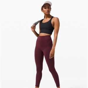 Invigorate High-Rise Tight 25” Cassis Size 6, Brand New With Tags